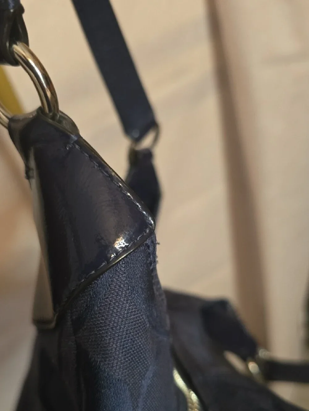 Coach Soho Navy Signature Hobo Bag